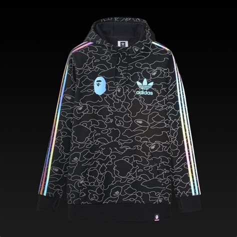 fake bape adidas tech.hoodie